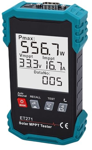 GEERYZHE 2000-W-Solarpanel-Tester MPPT-PV-Messgerät mit LCD-Display Zur Fehlerbehebung bei Photovoltaikanlagen und Zur Erkennung von Spannungsfehlern bei Offenem Stromkreis