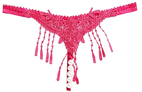 Generico Tanga in Morbido Donna Trasparenti Ricamate Sexy da Mutandine Sottili con File Aperto A Vita Bassa Mutanda Brasiliana Sexydonna Hot Aperte Perizoma Pizzo Mini String Slip Aperti Mutande