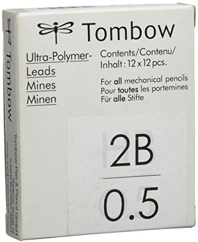 Tombow ex-05p-2b – Box 12 Tuben mit 12 Minen, 0.5 mm