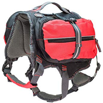 iEnergy™ MAL Hunderucksack - Wetterfester Rucksack für Hunde – Gut gepolsterter Wanderrucksack (Groß)