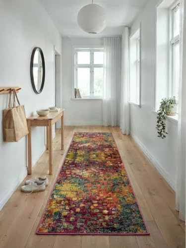 benuta Nest Vintage Teppich Casa - Mehrfarbig 70x240 cm - Teppich für Wohnzimmer, Schlafzimmer und Flur - Pflegeleicht - Fußbodenheizung Geeignet