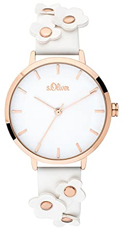 s.Oliver Damen Analog Quarz Uhr SO-3699-LQ