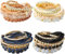 Milacolato 4 Sätze Stapelbare Armbänder für Frauen Mädchen Multilayer Perlen Armbänder Stretch Bangles Bohemian Style