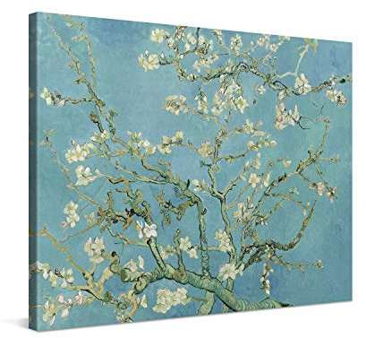 PICANOVA – Vincent Van Gogh Almond Blossom 80x60 cm – Bild auf Leinwand – Leinwandbild – Premium Leinwanddruck – Kunstdruck Auf 2cm Holz-Keilrahmen Für Schlaf- Und Wohnzimmer