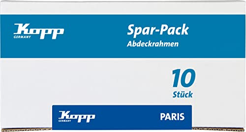 Kopp Paris Profipack 402050016 - Marco embellecedor para 1 Compartimento (10 Unidades), Color Negro Mate