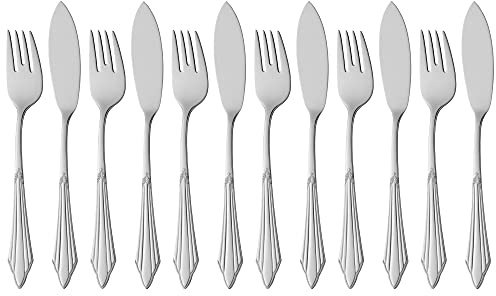 WMF Fächer Fisch-Besteck, 12-teilig