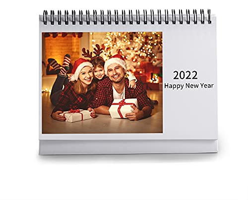 Personalisierter Tischkalender mit Foto 2026 Desktop Kalender Geschenke für Weihnachten Neujahrsgeschenk (A)