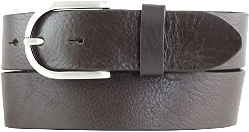 BELTINGER Damen-Gürtel aus Vollrindleder 4 cm | Jeans-Gürtel für Damen 40mm | Vollleder-Gürtel mit runder Gürtelschließe