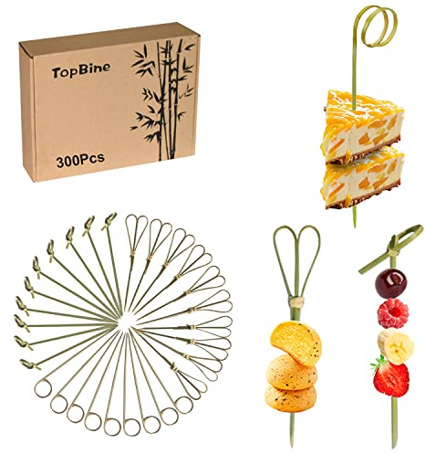 Fingerfood spieße, Cocktailspieße 300 Stück Holzspieße für Bar und Innen- und Außenfestdekoration (300pcs)