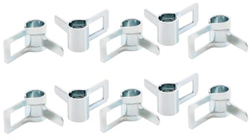 sourcing map Collier Serrage Ressort, 20pcs 65Mn Acier 4mm Interne Diamètre Basse Pression Air Clip Pinces Apte 4.3mm-4.5mm OD Carburant Conduites Silicone Vide Tuyaux, Zinc Plaqué