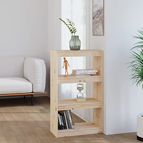 CKioict Eckvitrine Modernes Standregal Wohnzimmermöbel Bücherregal/Raumteiler 60x30x103,5 cm Massivholz Kieferfür Wohnzimmer, Schlafzimmer, Büro