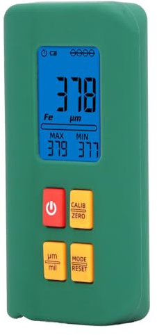 Digitales Schichtdickenmessgerät, 0-1500 μm Lackdickenmessgerät, LCD-Display-Lackmessgerät, Tragbarer Schichttiefenmesser-Tester für Autolack, Gummi, Keramik, Emaille, Metall