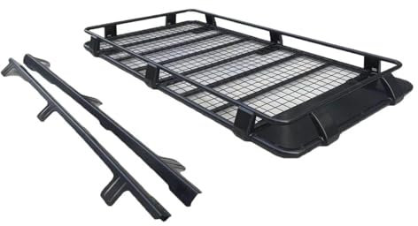 Dachgepäckträger Auto Dachträger Für Mitsubishi Für Pajero Für Sport Gepäckträger RRS-PJR-200 Autodachträger 4x4 Offroad Zubehör(Aluminium)