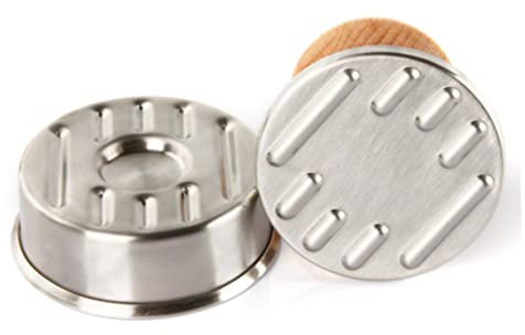 CIMAXIC Stainless Steel Meatloaf Mold Burger Press Patty Mold Multi-function Kitchen Utensil for Home Burger Making