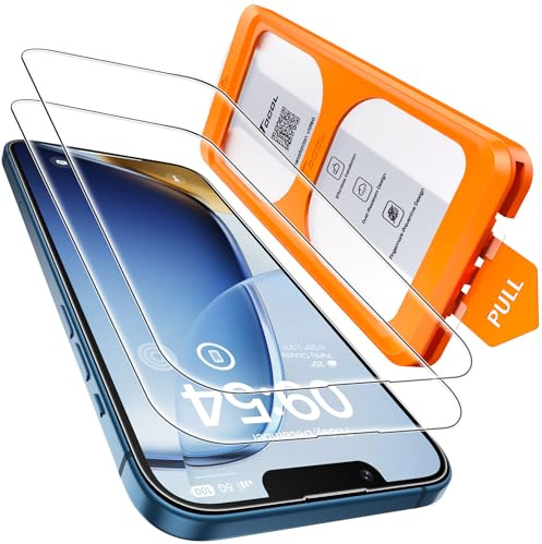 TOCOL für iPhone 13 Mini für Panzerglas 5,4 Zoll, Einfache Montage | Anti-Bläschen, 9H Militärschutz Stoßfest Kratzfest Haltbarkeit, Anti-Fingerabdruck, Kompatibel mit Hülle, HD Klar, 2 Stück