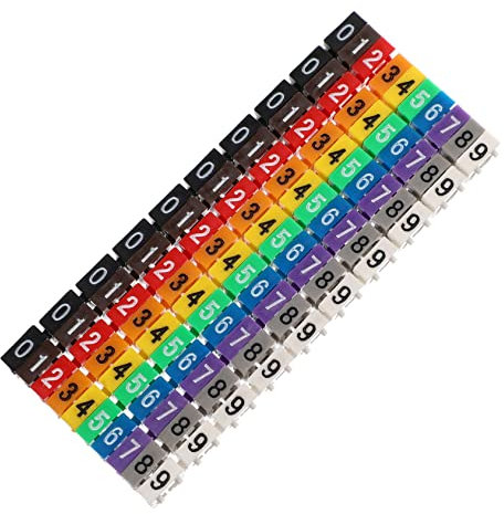 HOMSFOU 100pcs Snap Tube Wire Identification Cable Labels Cable Tags for USB Charging Cord Identification Tags Style