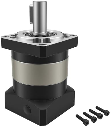 Planetengetriebe Untersetzungsgetriebe 5:1 Hochpräzises Spiel 7 arc-min 4000 U/min für 60mm Servomotor 14mm/11mm Welle, Getriebeköpfe für CNC Drehmaschine Router Benchtop