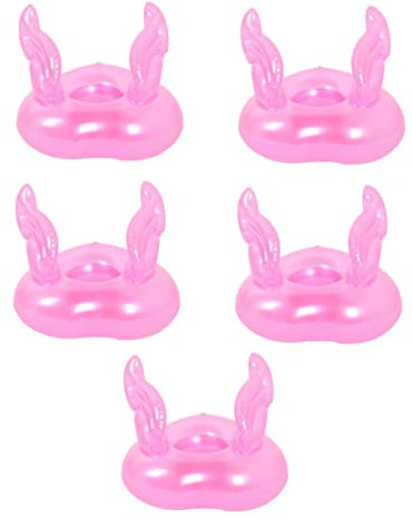 Abaodam 5piezas Juguetes Inflables para Piscina Unidades Base de PVC para Portavasos de Bebidas para Verano la Piscina