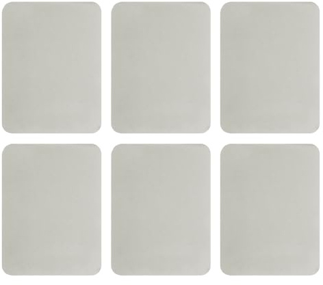 QUARKZMAN Flicken zum Aufbügeln 6 Stück, 125x95mm Patches zum Aufbügeln, Aufbügelflicken für Kleidung, Hosen, Flicken und Dekorieren - Grau