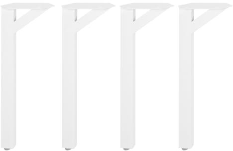 C-Juzarl 4 Tischbeine Metall, Schwerlast Stahl Schreibtisch Beine, 72 cm Tischgestelle, Langlebig Tischgestell für Moderne Couchtisch, Esstisch, Wohnzimmer (Weiß)