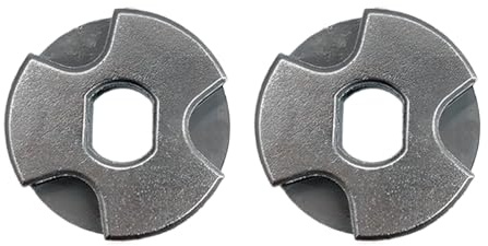 Set di 2 pignoni per motosega resistenti in acciaio inossidabile, adatti per utensili elettrici con doppio foro di 10 mm e 12 mm di ricambio per motosega