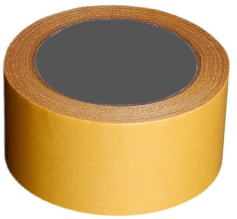 ANKROYU Nastro biadesivo a base di tessuto Adesivo forte Trasparente rimovibile Nastro di montaggio resistente per tappeti Runner Uso domestico Ufficio Materiale PE Tessuto Rete 1 (20mm*10m)