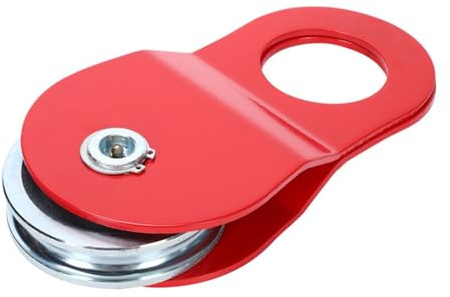 Hochleistungs-Snach-Blockrolle for Seilwinden, geeignet for 2-10 Tonnen Seilwinden-Zugseile aus Stahl.(10T Red)