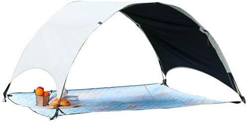 Strandskugga tält – bärbart solskydd | Upf50 lätt utomhus baldakinskydd, kompakt reseskyddsenhet för camping, picknick, park, trädgård