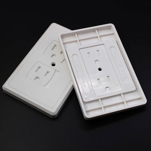 NESTINGHO Copertura di Sicurezza per Prese Elettriche 3 Unitá in Abs Bianco Bambino Bambina Protezione Contro Folgorazione Adatta per Cucina e Soggiorno