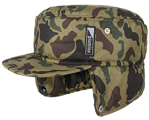 LIPODO Cappellino Camouflage con Paraorecchie Uomo - Protezione Orecchie Cappello Invernale Visiera, paraorecchie, Fodera Inverno Autunno/Inverno - M (56-57 cm) Camouflage