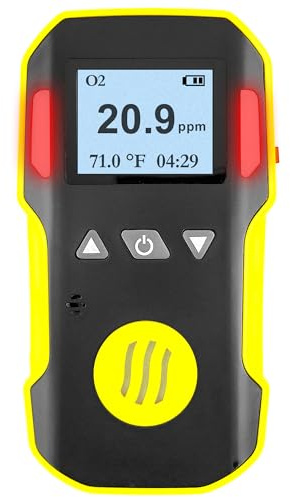 Forensics Sauerstoff O2 Detektor & Analyzer | Ton, Licht und Vibration Alarm | 0-30% O2