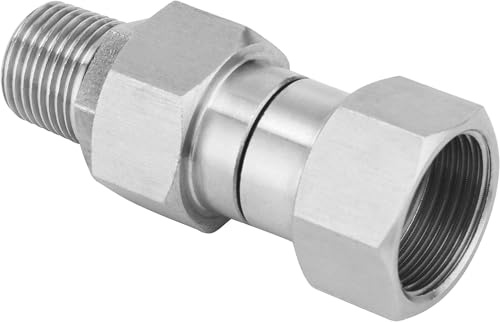 M MINGLE Hochdruckreiniger-Schwenkverbindung M22x14mm, 310 bar, Edelstahl | 360° drehbar, knickfrei, für Heiß- und Kaltwasser, max. 30 GPM Durchfluss