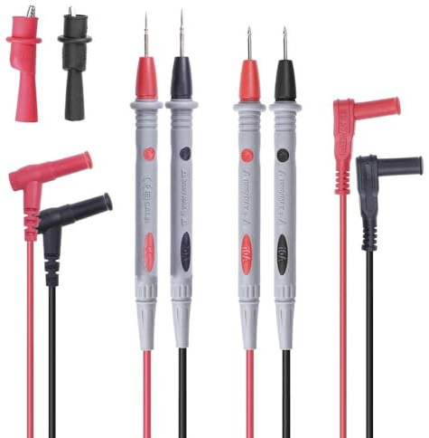 Messleitungen 1000V / 20A, 1000V / 10A, Multimeter Kabel Prüfkabel Zubehör Mit Krokodilklemmen, Testkabel Messspitzen Set
