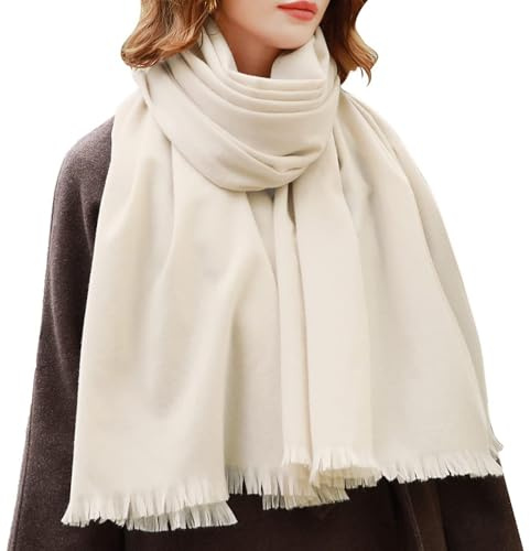 RIIQIICHY Schal Damen Winter Kuschelig, Weicher Breiter Winterschal | Kuscheliger Damenschal für Herbst und Winter, ideal als Schultertuch oder Stola für Abendkleid, Hochzeit und als Geschenk