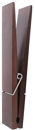 TOPBATHY Molletta in legno enorme: mollette giganti in legno grandi mollette per vestiti in legno con molla, per fai da te, matrimoni, fattoria, bagno, lavanderia