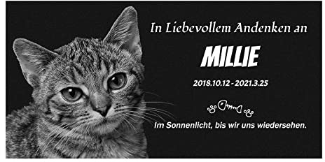 Grabstein mit Gravur Foto Namen Datum Grabstein Granit Mutter/Vater/Ehemann/Ehefrau Erinnerungsgeschenk Grabstein Hund Grabstein Katze (Entwurf 1)