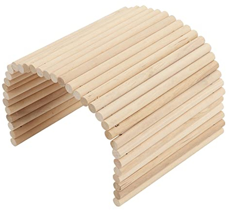 PLYE Flexibles Versteck aus Holz, Leiter für Ratten, Holzbrücke, sicher für Kaninchen und Frettchen 20*30CM