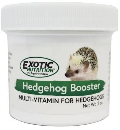 Hedgehog Booster - Complete Multivitamin - Powdered Vitamin & Mineral Supplement for Pet Hedgehogs (2 oz.)