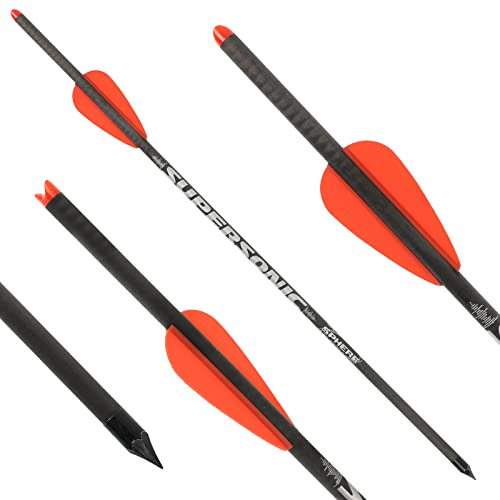 6er Pack X-Bow FMA Supersonic REV, 24T Carbon, Bodkinbolzen by Sphere | für Armbrust