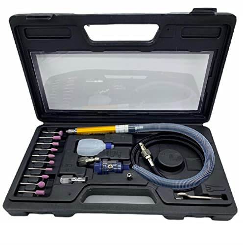 Smerigliatrice Dritta Fresatrice Pneumatica Smerigliatrice Aria Compressa Mini Drimmel Laccio Fresatrice Diritta Penna Molatrice Mini Trapano Fresa Per Compressore in Valigetta