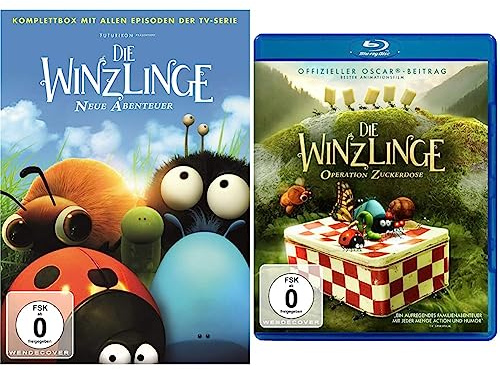 Die Winzlinge - Neue Abenteuer - Komplettbox [6 DVDs] & Die Winzlinge - Operation Zuckerdose [Blu-ray]