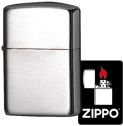 Zippo 162PTS Platinum Plating Windproof Brass Lighter Armor with Special Sticker