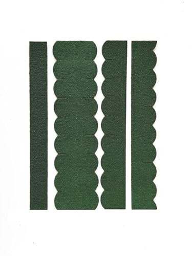 2 Sets Dachschindeln Biberschwanz (33 mm + 30 cm lang) grün bis 0,32 m² Minidachschindeln, Schindelstreifen, Dachdeckung, Hundehütte, Nistkasten hergestellt in der Werkstatt für behinderte Menschen
