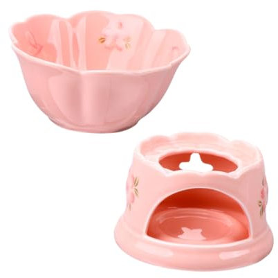 Zerodeko Chocolate Fondue Ceramic Candy Melting Stove Butter Melting Pot Home Heating Support for Kitchen Supplies Cheese Fondue