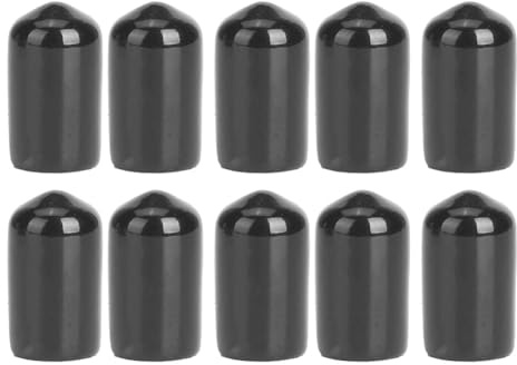 equlup Pool Tip Cover, 10 Pcs Professional Plastic Snooker Cue Bottom Tip Head Protective Cover Cue Tip Covers Billiard Stick Protector Accessories for Protection(10mm)