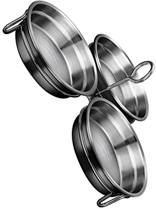 OKUMEYR Teglia Per Uova in Acciaio 304, Stampo Antiaderente Design a Cuore, Set Leggero e Portatile Per Cucina Casalinga, Viaggi e Campeggio