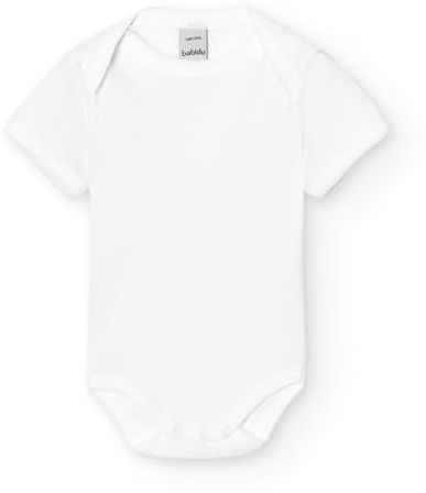 BABIDU Body Bebé Manga Corta Algodón 100%, Body Bebé Recien Nacido Cuello Americano, Tejido Suave Transpirable Hipoalergénico Piel Sensible, Ropa Bebé Niño y Niña Unisex Primera Puesta, Básicos Verano