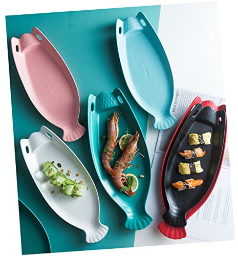 DECHOUS 14in Keramik Fisch Platte Kreative Lagerung Gericht Steak Pan Für Abendessen Restaurant
