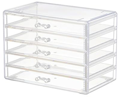 Stilvolle Acryl-Schubladenbox mit hoher Sichtbarkeit, Acryl-Organizer für Schmuck und Make-up, mit stabiler Konstruktion