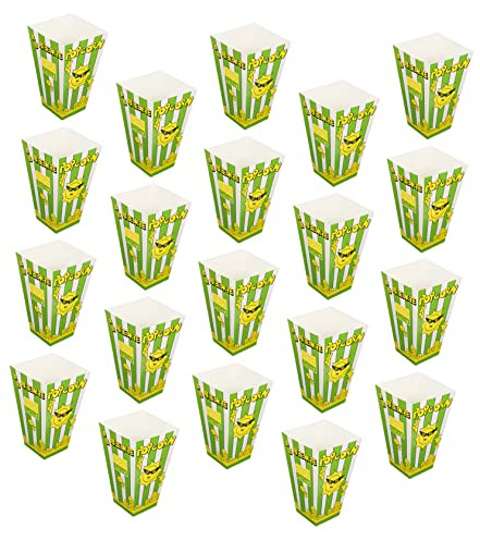 PACKOVE 100stücke Popcornboxen Papier Snackboxen Party Popcornboxen Bonbonverpackungsboxen Popcorn Snackbehälter